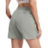 image:imageTACVASEN Womens 5 Hiking Shorts Quick Dry Lightweight UPF 50 Athletic Shorts with Pockets Summer Golf Casul WorkoutLgray