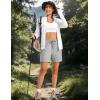 image:imageTACVASEN Womens 5 Hiking Shorts Quick Dry Lightweight UPF 50 Athletic Shorts with Pockets Summer Golf Casul WorkoutLgray