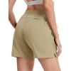 image:imageTACVASEN Womens 5 Hiking Shorts Quick Dry Lightweight UPF 50 Athletic Shorts with Pockets Summer Golf Casul WorkoutLight Khaki