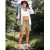 image:imageTACVASEN Womens 5 Hiking Shorts Quick Dry Lightweight UPF 50 Athletic Shorts with Pockets Summer Golf Casul WorkoutLight Khaki