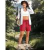 image:imageTACVASEN Womens 5 Hiking Shorts Quick Dry Lightweight UPF 50 Athletic Shorts with Pockets Summer Golf Casul WorkoutRed