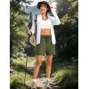 image:imageTACVASEN Womens 5 Hiking Shorts Quick Dry Lightweight UPF 50 Athletic Shorts with Pockets Summer Golf Casul WorkoutSage Green