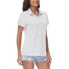 image:imageTACVASEN Womens VNeck Polo Shirts UPF 50 Short Sleeve Sun Protection Quick Dry Golf Polos Collared Shirt03white
