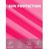 image:imageTACVASEN Womens VNeck Polo Shirts UPF 50 Short Sleeve Sun Protection Quick Dry Golf Polos Collared Shirt04rose Red