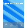 image:imageTACVASEN Womens VNeck Polo Shirts UPF 50 Short Sleeve Sun Protection Quick Dry Golf Polos Collared Shirt11azure