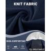 image:imageTACVASEN Mens Polo Shirts 2 Button Textured Knit Casual Short Sleeve Summer Vacation Shirts Lightweight Golf Polo T01 Navy