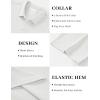 image:imageTACVASEN Mens Polo Shirts 2 Button Textured Knit Casual Short Sleeve Summer Vacation Shirts Lightweight Golf Polo TWhite