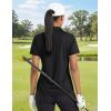 image:imageTACVASEN Womens Polo Shirts Short Sleeve Golf Tops UPF 50 Collared V Neck Tennis ShirtBlack