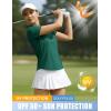 image:imageTACVASEN Womens Polo Shirts Short Sleeve Golf Tops UPF 50 Collared V Neck Tennis ShirtEgreen