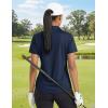 image:imageTACVASEN Womens Polo Shirts Short Sleeve Golf Tops UPF 50 Collared V Neck Tennis ShirtNavy