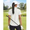 image:imageTACVASEN Womens Polo Shirts Short Sleeve Golf Tops UPF 50 Collared V Neck Tennis ShirtWhite