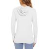 image:imageTACVASEN Hiking Shirts Women Quick Dry Long Sleeve Shirts Sun Protection Hoodies Shirts Running Shirts Fishing Shirts Athletic Shirts White
