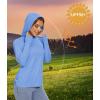 image:imageTACVASEN Hiking Shirts Women Quick Dry Long Sleeve Shirts Sun Protection Hoodies Shirts Running Shirts Fishing Shirts Athletic Shirts White