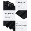image:imageTACVASEN Mens Polo Shirts V Neck Short Sleeve Knitted Golf T Shirts Collared Summer Vacation Tops Johnny Collar PoloBlack