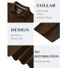 image:imageTACVASEN Mens Polo Shirts V Neck Short Sleeve Knitted Golf T Shirts Collared Summer Vacation Tops Johnny Collar PoloD Coffee
