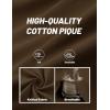 image:imageTACVASEN Mens Polo Shirts V Neck Short Sleeve Knitted Golf T Shirts Collared Summer Vacation Tops Johnny Collar PoloD Coffee
