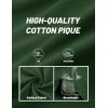 image:imageTACVASEN Mens Polo Shirts V Neck Short Sleeve Knitted Golf T Shirts Collared Summer Vacation Tops Johnny Collar PoloF Green