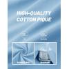 image:imageTACVASEN Mens Polo Shirts V Neck Short Sleeve Knitted Golf T Shirts Collared Summer Vacation Tops Johnny Collar PoloIceblue