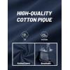 image:imageTACVASEN Mens Polo Shirts V Neck Short Sleeve Knitted Golf T Shirts Collared Summer Vacation Tops Johnny Collar PoloNavyblue