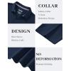 image:imageTACVASEN Mens Polo Shirts V Neck Short Sleeve Knitted Golf T Shirts Collared Summer Vacation Tops Johnny Collar PoloNavyblue