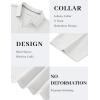 image:imageTACVASEN Mens Polo Shirts V Neck Short Sleeve Knitted Golf T Shirts Collared Summer Vacation Tops Johnny Collar PoloWhite