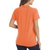 image:imageTACVASEN Sun Protection Polo Shirts for Women Performance UPF 50 Golf Short Sleeve Outdoor Tennis Sports Tee Shirts Orange