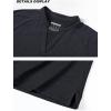 image:imageTACVASEN V Neck Polo Shirts for Women Short Sleeve Sun Protection Gym Yoga Top Shirts Lightweight Collarless Tennis T ShirtsBlack