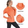 image:imageTACVASEN Women Hoodies Sun Shirts UV Protection Hiking Shirt Soft Lightweight Long Sleeve Shirts with Thumb Holes Orange