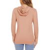 image:imageTACVASEN Womens Hoodies Sun Protection Fishing Shirts Long Sleeve Shirts Running Shirts Yoga Shirts Casual Shirts Hood Shirts Tennis Shirts Apricot