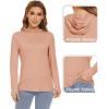 image:imageTACVASEN Womens Hoodies Sun Protection Fishing Shirts Long Sleeve Shirts Running Shirts Yoga Shirts Casual Shirts Hood Shirts Tennis Shirts Apricot
