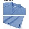 image:imageTACVASEN Womens Polo Shirts Short Sleeve Golf Lightweight Sun Protection Athletic Running Collarless T Shirts Stretch