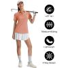 image:imageTACVASEN Womens Polo Shirts Short Sleeve Golf Shirt Quick Dry UPF 50 Sun Protection Lightweight Tennis Shirts 3 ButtonsApricot