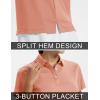 image:imageTACVASEN Womens Polo Shirts Short Sleeve Golf Shirt Quick Dry UPF 50 Sun Protection Lightweight Tennis Shirts 3 ButtonsApricot