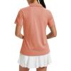 image:imageTACVASEN Womens Polo Shirts Short Sleeve Golf Shirt Quick Dry UPF 50 Sun Protection Lightweight Tennis Shirts 3 ButtonsApricot