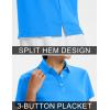 image:imageTACVASEN Womens Polo Shirts Short Sleeve Golf Shirt Quick Dry UPF 50 Sun Protection Lightweight Tennis Shirts 3 ButtonsAzure