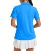 image:imageTACVASEN Womens Polo Shirts Short Sleeve Golf Shirt Quick Dry UPF 50 Sun Protection Lightweight Tennis Shirts 3 ButtonsAzure