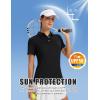 image:imageTACVASEN Womens Polo Shirts Short Sleeve Golf Shirt Quick Dry UPF 50 Sun Protection Lightweight Tennis Shirts 3 ButtonsBlack