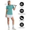image:imageTACVASEN Womens Polo Shirts Short Sleeve Golf Shirt Quick Dry UPF 50 Sun Protection Lightweight Tennis Shirts 3 ButtonsGrey Green