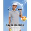 image:imageTACVASEN Womens Polo Shirts Short Sleeve Golf Shirt Quick Dry UPF 50 Sun Protection Lightweight Tennis Shirts 3 ButtonsLight Grey