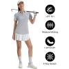 image:imageTACVASEN Womens Polo Shirts Short Sleeve Golf Shirt Quick Dry UPF 50 Sun Protection Lightweight Tennis Shirts 3 ButtonsLight Grey