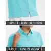 image:imageTACVASEN Womens Polo Shirts Short Sleeve Golf Shirt Quick Dry UPF 50 Sun Protection Lightweight Tennis Shirts 3 ButtonsLight Lake Blue