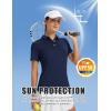 image:imageTACVASEN Womens Polo Shirts Short Sleeve Golf Shirt Quick Dry UPF 50 Sun Protection Lightweight Tennis Shirts 3 ButtonsNavy