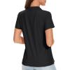 image:imageTACVASEN Womens Short Sleeve Polo Sun Protection UV SPF Outdoor Short Sleeve 3Button Quick Dry Golf ShirtBlack