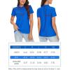 image:imageTACVASEN Womens Short Sleeve Polo Sun Protection UV SPF Outdoor Short Sleeve 3Button Quick Dry Golf ShirtBlue