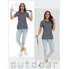 image:imageTACVASEN Womens Short Sleeve Polo Sun Protection UV SPF Outdoor Short Sleeve 3Button Quick Dry Golf ShirtDark Grey
