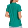 image:imageTACVASEN Womens Short Sleeve Polo Sun Protection UV SPF Outdoor Short Sleeve 3Button Quick Dry Golf ShirtEmerald Green