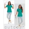 image:imageTACVASEN Womens Short Sleeve Polo Sun Protection UV SPF Outdoor Short Sleeve 3Button Quick Dry Golf ShirtEmerald Green