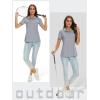 image:imageTACVASEN Womens Short Sleeve Polo Sun Protection UV SPF Outdoor Short Sleeve 3Button Quick Dry Golf ShirtLight Grey