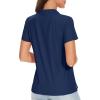 image:imageTACVASEN Womens Short Sleeve Polo Sun Protection UV SPF Outdoor Short Sleeve 3Button Quick Dry Golf ShirtNavy