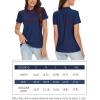 image:imageTACVASEN Womens Short Sleeve Polo Sun Protection UV SPF Outdoor Short Sleeve 3Button Quick Dry Golf ShirtNavy
